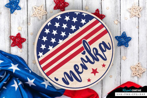 Download ‘merika SVG Design,Merica Svg Sign Round - Svg sign Collection