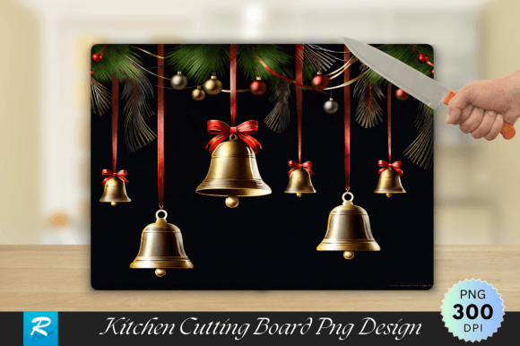 Download Bells Ribbons Walnut Wood Cutting Board - Wood cutting Collection