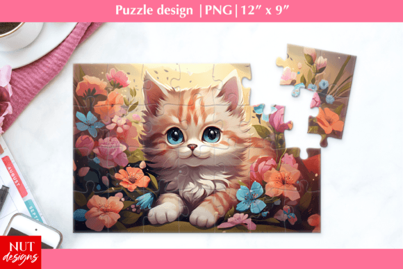 Download Cat Puzzle Sublimation, Kids Puzzle - Kids puzzle Collection