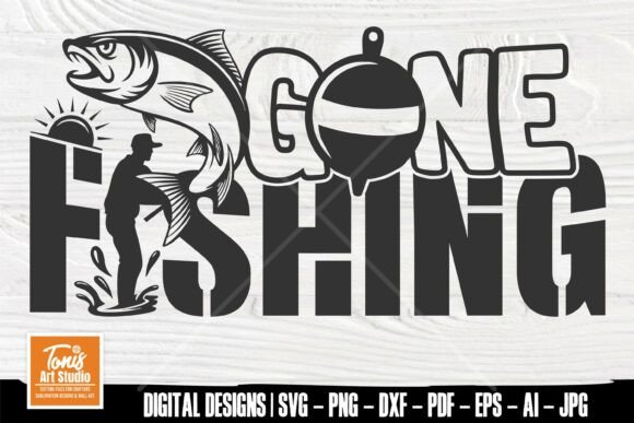 Download Gone Fishing SVG Sign, Fisherman Shirt - Svg sign Collection