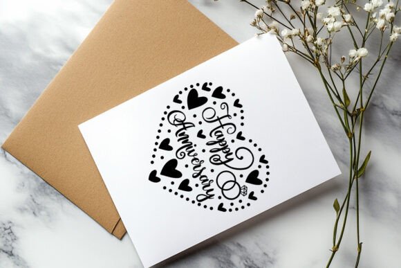 Download Happy Anniversary Heart Shape Svg Sign - Premium Bundle