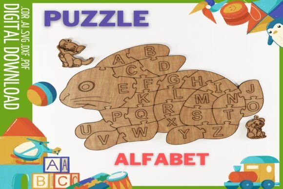 Download Educational Baby Puzzle Rabbit Alphabet - Baby puzzle Collection